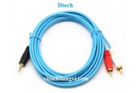 Cáp Audio 1 ra 2 BÔNG SEN HIỆU Dtech DT-6213 - 5M